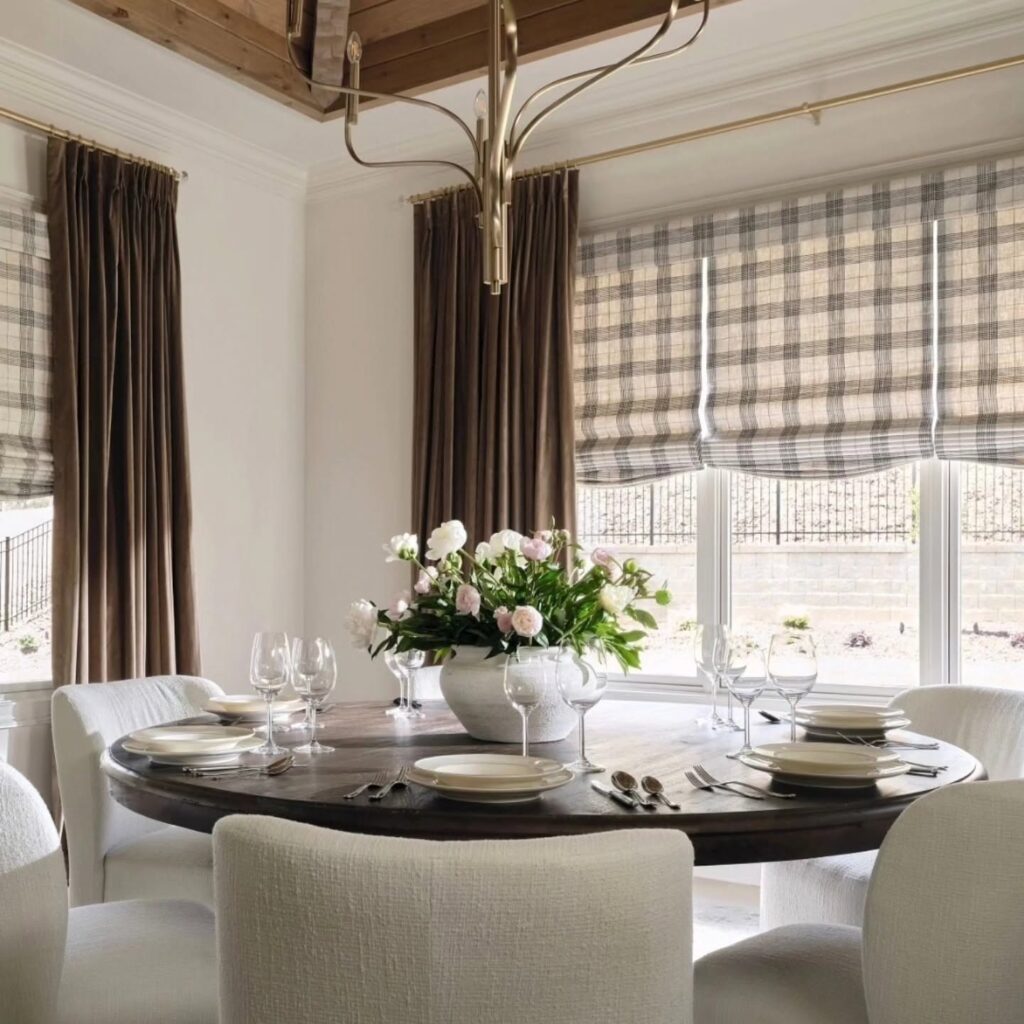 Layered Drapery with Shades
